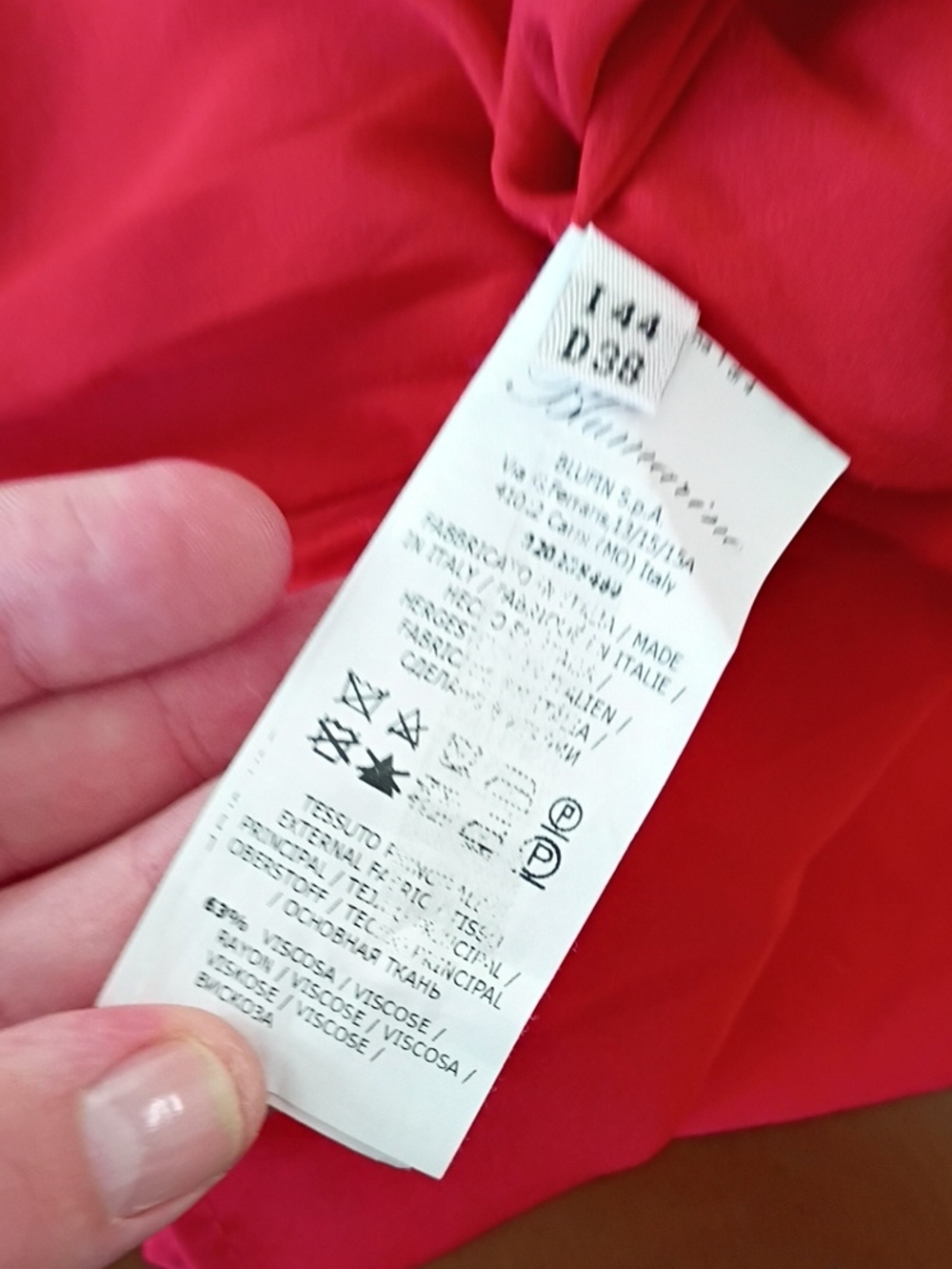 blumarine Red Cocktail Dress Size Small - Picture 6 of 6